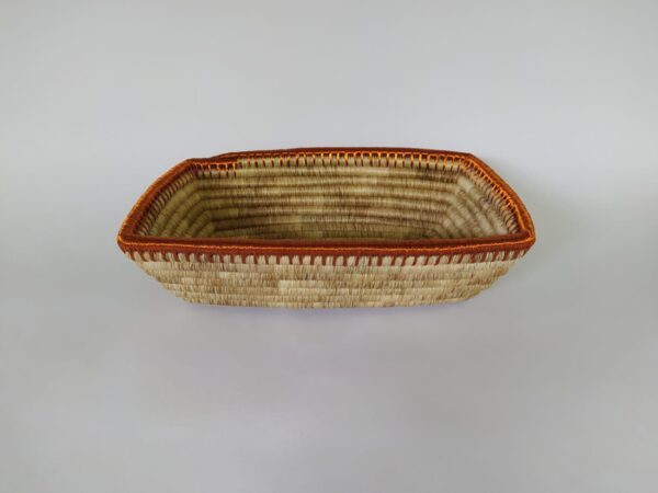 Bandeja rectangular entrelazada